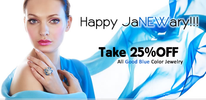 Happy JaNEWary! Take 25% OFF All Good Blue Color Jewelry