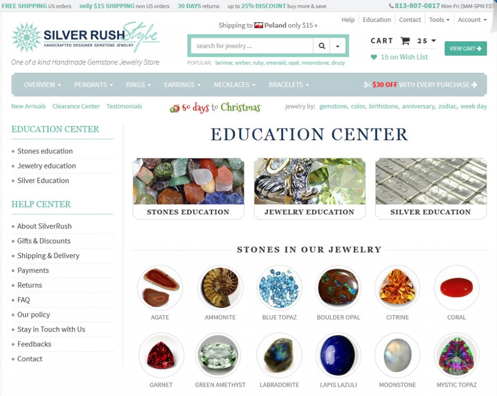 New stones in Education Center