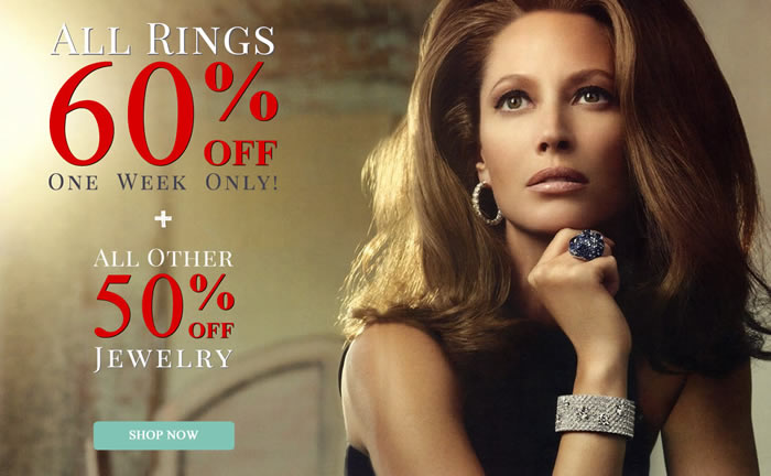 One Week Only - All Rings 60% OFF + All Other Jewelry 50% OFF