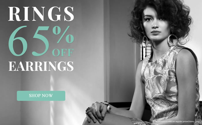 All Rings & Earrings 65% OFF