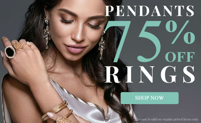 One Week Only! All Rings & Pendants 75% OFF