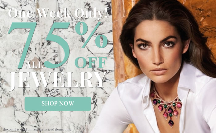 One Week Only! All Jewelry 75% OFF
