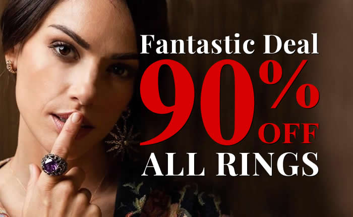 Fantastic Deal - All Rings 90% OFF